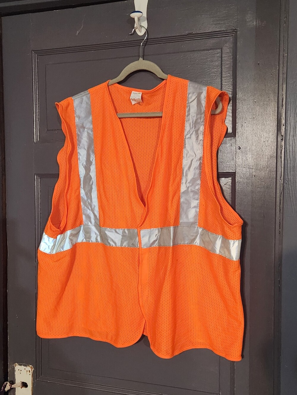 JACKSON High-Visibility Orange Safety Vest with Reflective Stripes